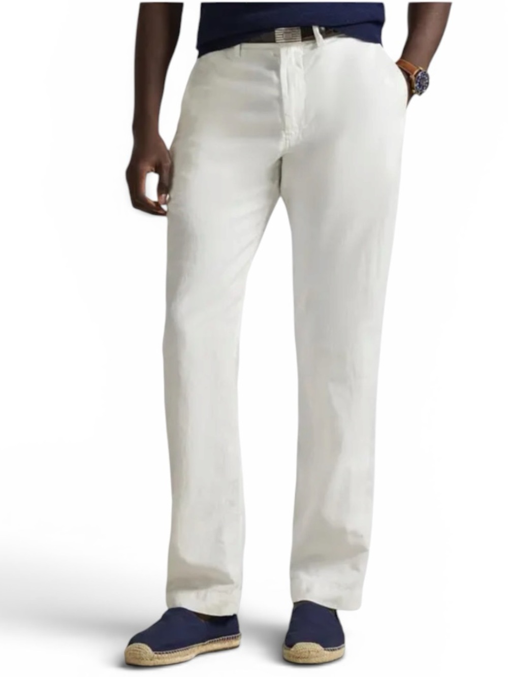 Polo By Ralph Lauren White Cotton Prospect Pants